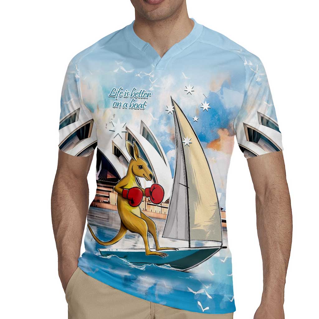 Personalised Australia Sailing Rugby Jersey Life Is Better On A Boat