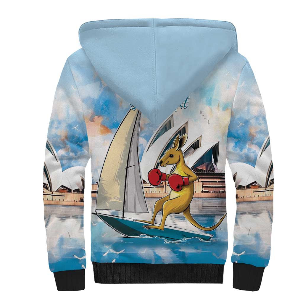 Personalised Australia Sailing Sherpa Hoodie Life Is Better On A Boat