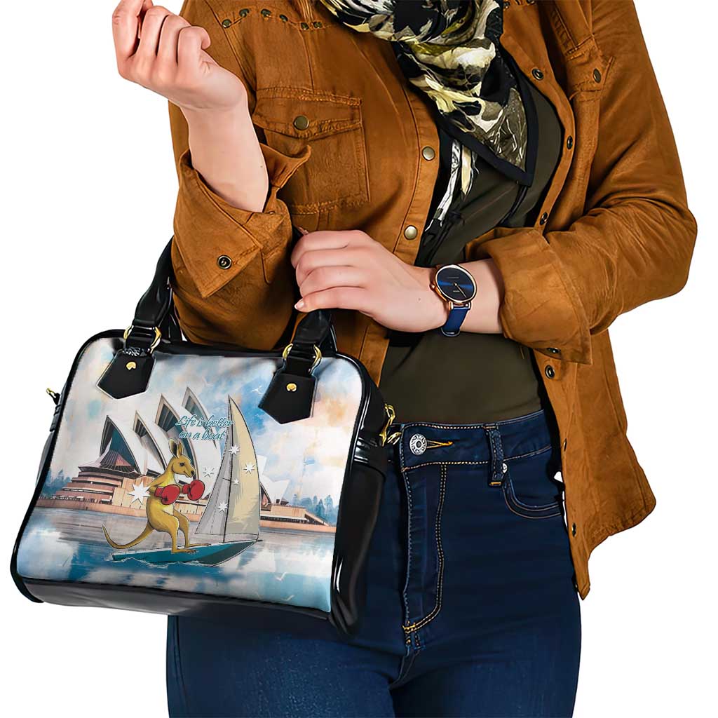 Personalised Australia Sailing Shoulder Handbag Life Is Better On A Boat