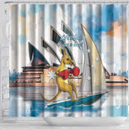 Personalised Australia Sailing Shower Curtain Life Is Better On A Boat