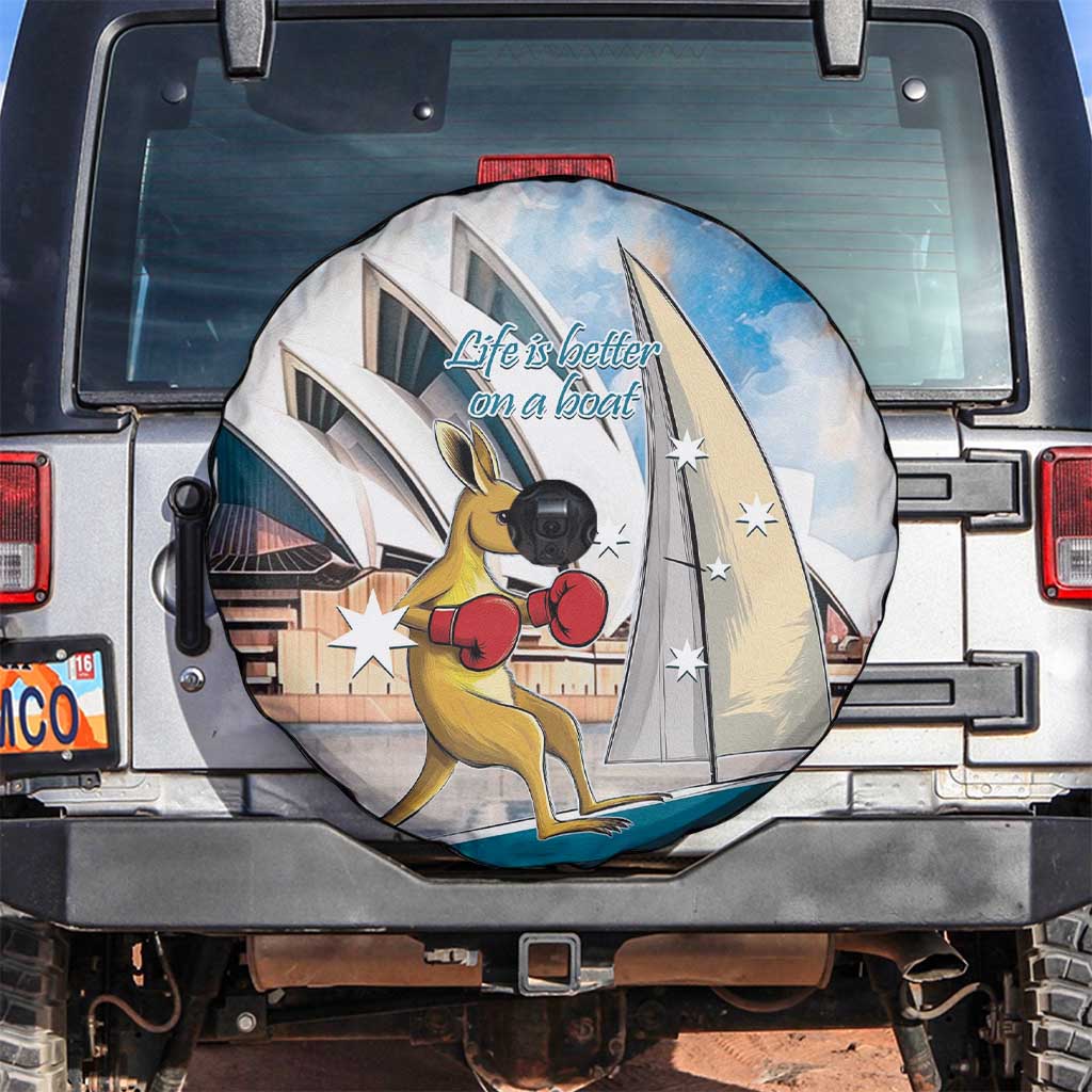 Personalised Australia Sailing Spare Tire Cover Life Is Better On A Boat