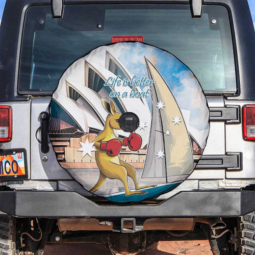Personalised Australia Sailing Spare Tire Cover Life Is Better On A Boat