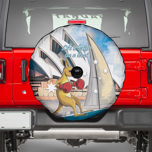 Personalised Australia Sailing Spare Tire Cover Life Is Better On A Boat