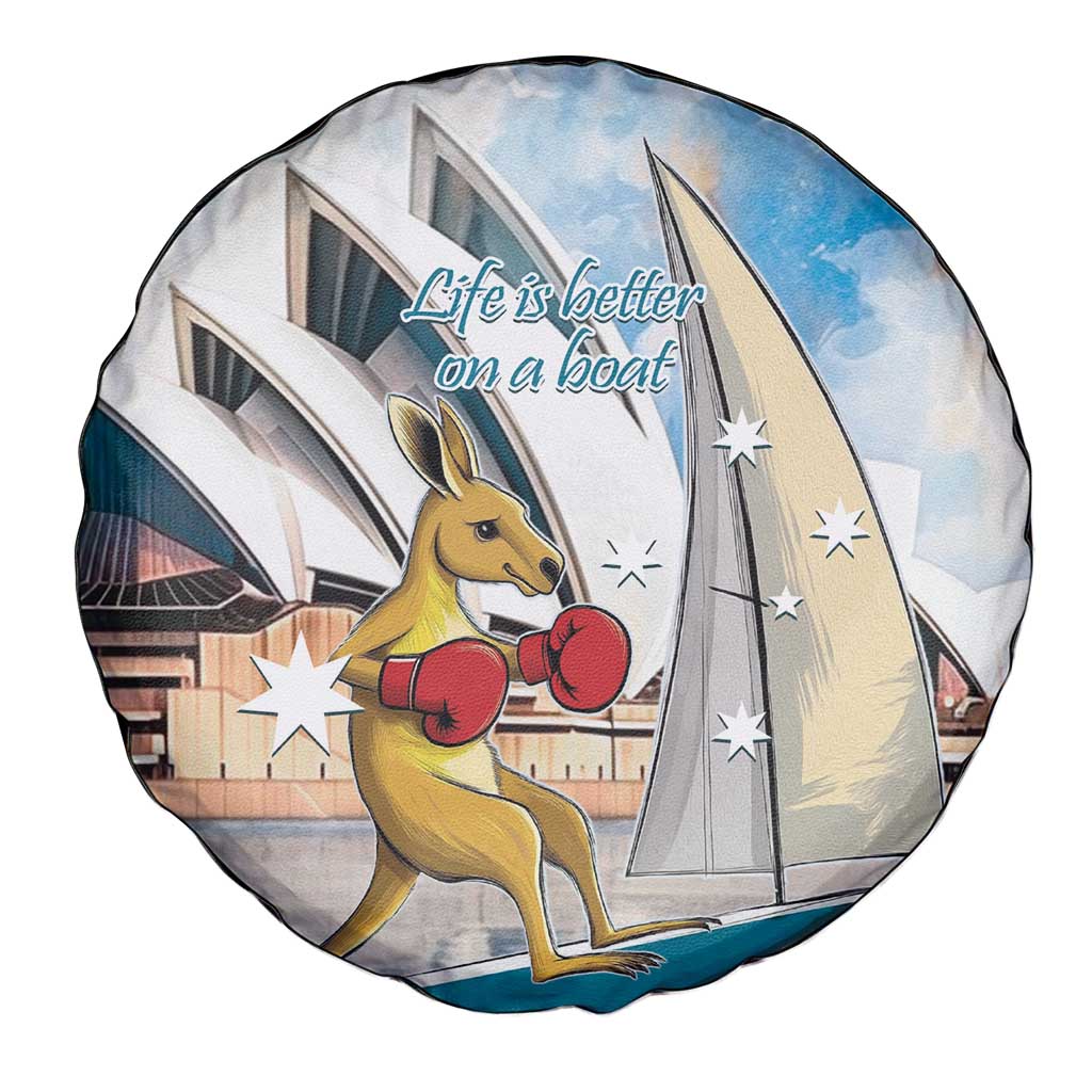 Personalised Australia Sailing Spare Tire Cover Life Is Better On A Boat