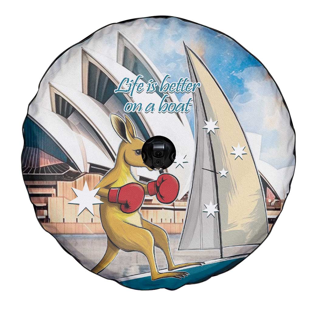 Personalised Australia Sailing Spare Tire Cover Life Is Better On A Boat