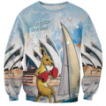 Personalised Australia Sailing Sweatshirt Life Is Better On A Boat
