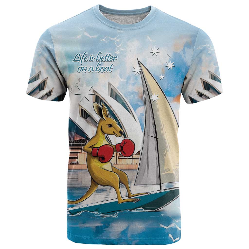 Personalised Australia Sailing T Shirt Life Is Better On A Boat