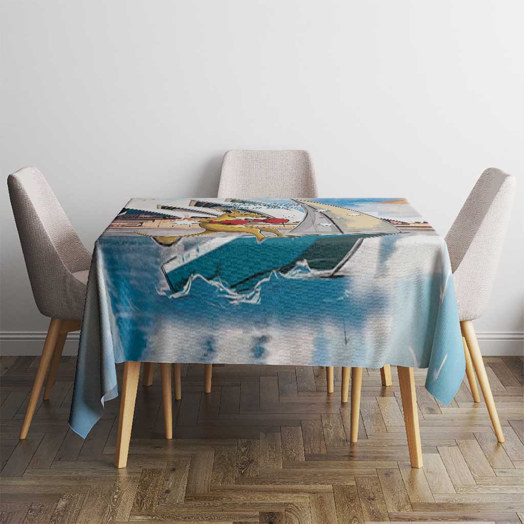 Personalised Australia Sailing Tablecloth Life Is Better On A Boat