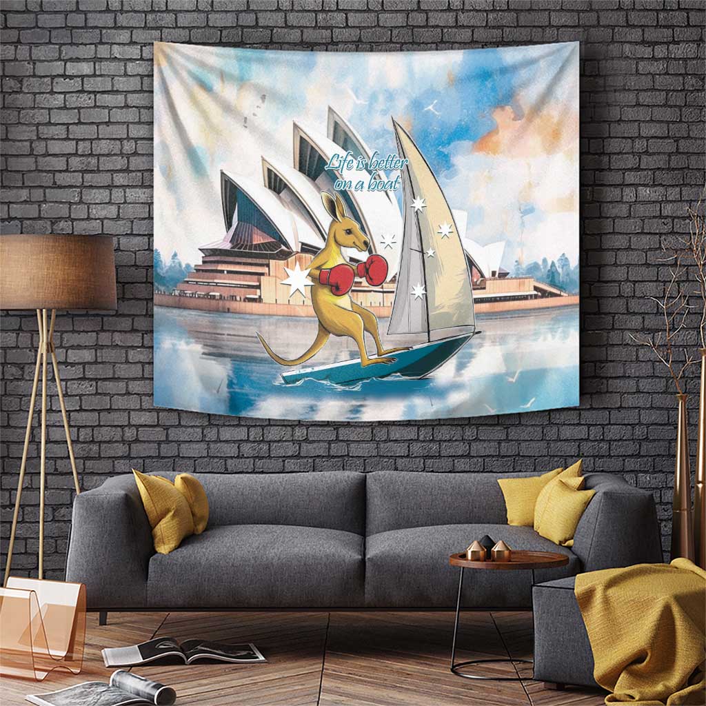 Personalised Australia Sailing Tapestry Life Is Better On A Boat