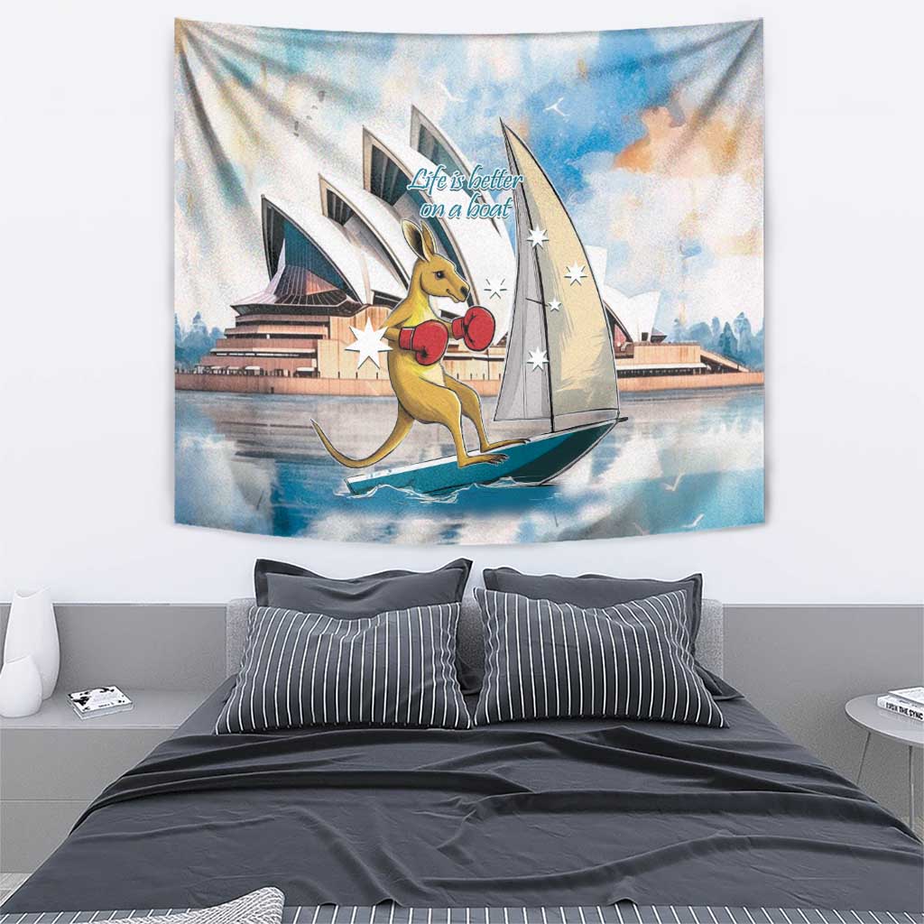 Personalised Australia Sailing Tapestry Life Is Better On A Boat