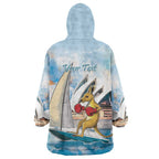 Personalised Australia Sailing Wearable Blanket Hoodie Life Is Better On A Boat