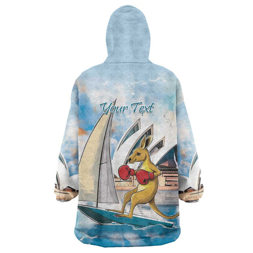 Personalised Australia Sailing Wearable Blanket Hoodie Life Is Better On A Boat