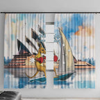 Personalised Australia Sailing Window Curtain Life Is Better On A Boat