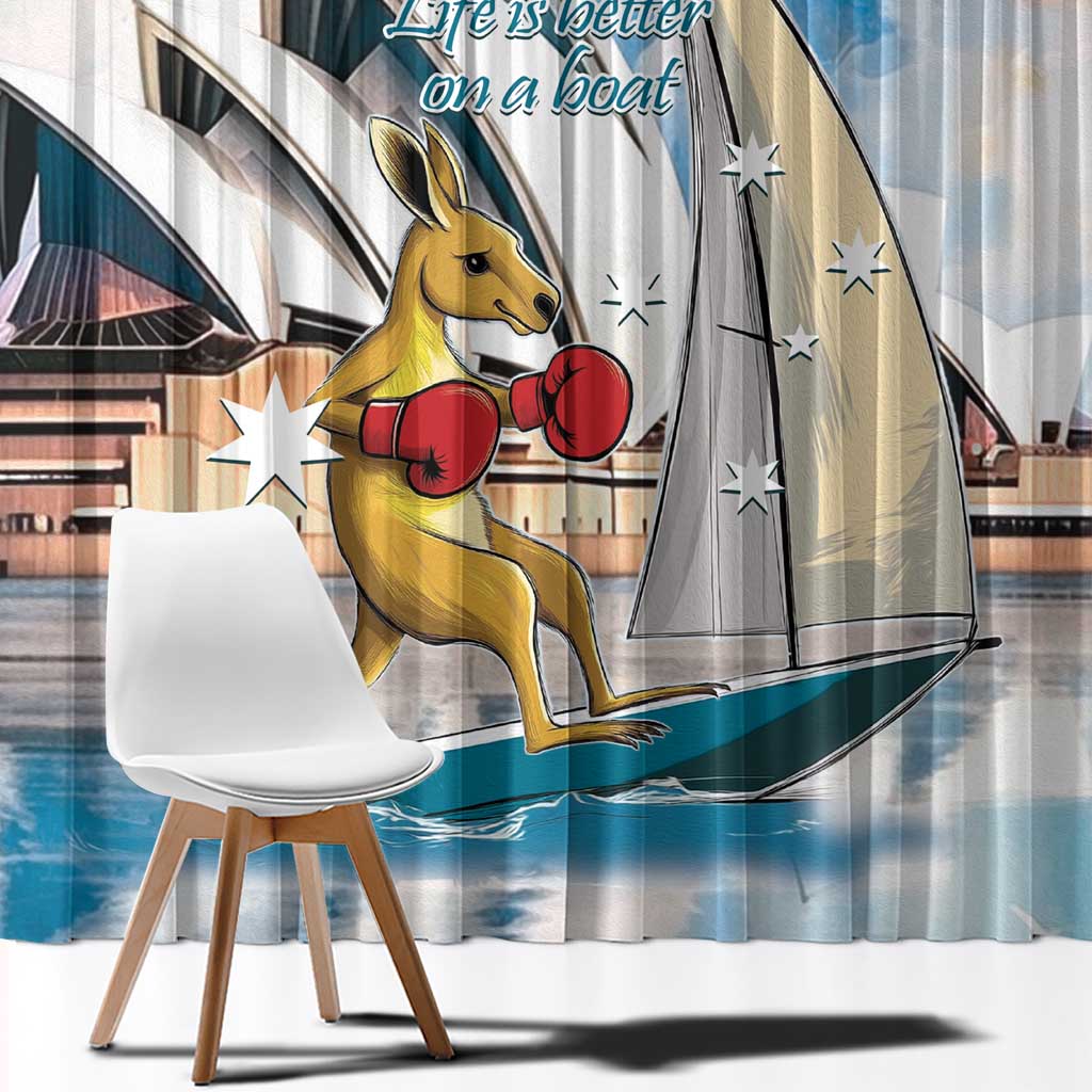 Personalised Australia Sailing Window Curtain Life Is Better On A Boat