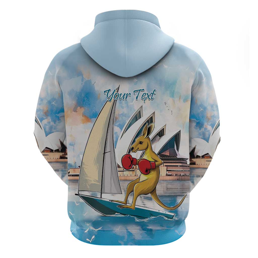 Personalised Australia Sailing Zip Hoodie Life Is Better On A Boat