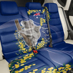 Australia Day Back Car Seat Cover Proud To Be An Aussie Koala With Map Golden Wattle