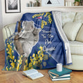 Australia Day Blanket Proud To Be An Aussie Koala With Map Golden Wattle