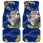 Australia Day Car Mats Proud To Be An Aussie Koala With Map Golden Wattle