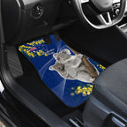 Australia Day Car Mats Proud To Be An Aussie Koala With Map Golden Wattle