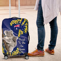 Australia Day Luggage Cover Proud To Be An Aussie Koala With Map Golden Wattle