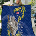 Australia Day Quilt Proud To Be An Aussie Koala With Map Golden Wattle