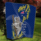 Australia Day Quilt Proud To Be An Aussie Koala With Map Golden Wattle