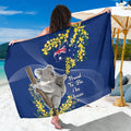 Australia Day Sarong Proud To Be An Aussie Koala With Map Golden Wattle