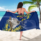 Australia Day Sarong Proud To Be An Aussie Koala With Map Golden Wattle