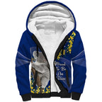 Australia Day Sherpa Hoodie Proud To Be An Aussie Koala With Map Golden Wattle