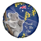 Australia Day Spare Tire Cover Proud To Be An Aussie Koala With Map Golden Wattle