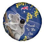 Australia Day Spare Tire Cover Proud To Be An Aussie Koala With Map Golden Wattle