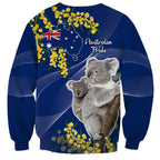 Australia Day Sweatshirt Proud To Be An Aussie Koala With Map Golden Wattle