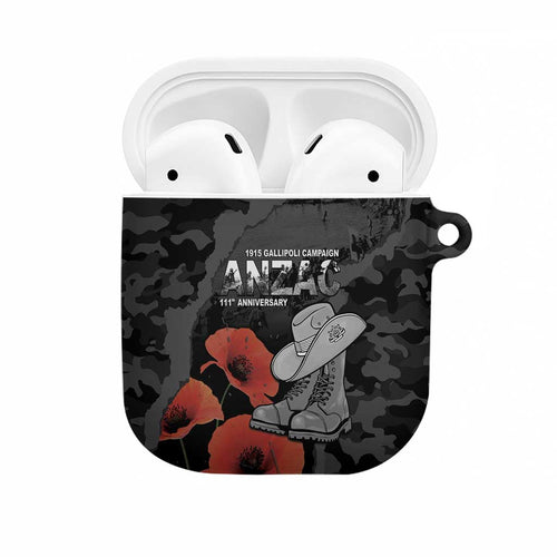 Australia 1915 Gallipoli ANZAC AirPods Case 111th Anniversary Army Boots And Slouch Hat