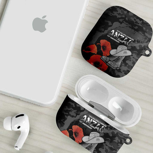 Australia 1915 Gallipoli ANZAC AirPods Case 111th Anniversary Army Boots And Slouch Hat