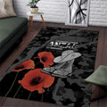 Australia 1915 Gallipoli ANZAC Area Rug 111th Anniversary Army Boots And Slouch Hat
