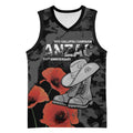Australia 1915 Gallipoli ANZAC Basketball Jersey 111th Anniversary Army Boots And Slouch Hat