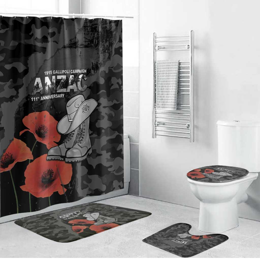Australia 1915 Gallipoli ANZAC Bathroom Set 111th Anniversary Army Boots And Slouch Hat