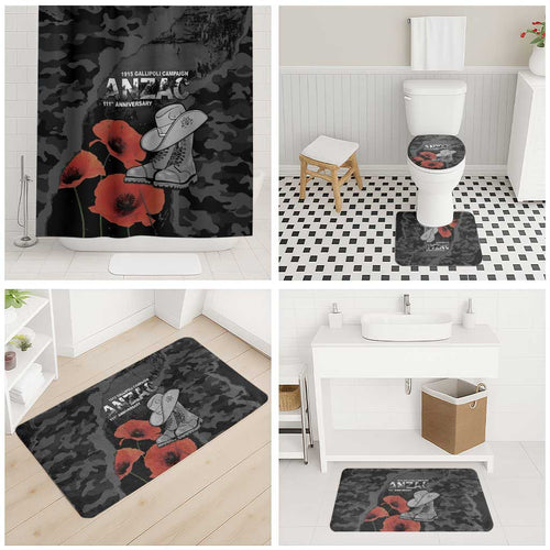 Australia 1915 Gallipoli ANZAC Bathroom Set 111th Anniversary Army Boots And Slouch Hat