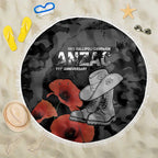 Australia 1915 Gallipoli ANZAC Beach Blanket 111th Anniversary Army Boots And Slouch Hat