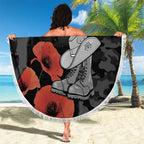 Australia 1915 Gallipoli ANZAC Beach Blanket 111th Anniversary Army Boots And Slouch Hat