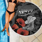 Australia 1915 Gallipoli ANZAC Beach Blanket 111th Anniversary Army Boots And Slouch Hat