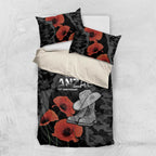 Australia 1915 Gallipoli ANZAC Bedding Set 111th Anniversary Army Boots And Slouch Hat