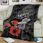 Australia 1915 Gallipoli ANZAC Blanket 111th Anniversary Army Boots And Slouch Hat
