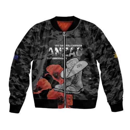 Australia 1915 Gallipoli ANZAC Bomber Jacket 111th Anniversary Army Boots And Slouch Hat