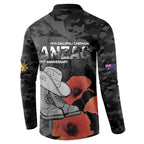 Australia 1915 Gallipoli ANZAC Button Sweatshirt 111th Anniversary Army Boots And Slouch Hat