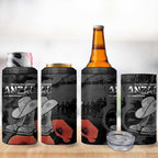 Australia 1915 Gallipoli ANZAC 4 in 1 Can Cooler Tumbler 111th Anniversary Army Boots And Slouch Hat