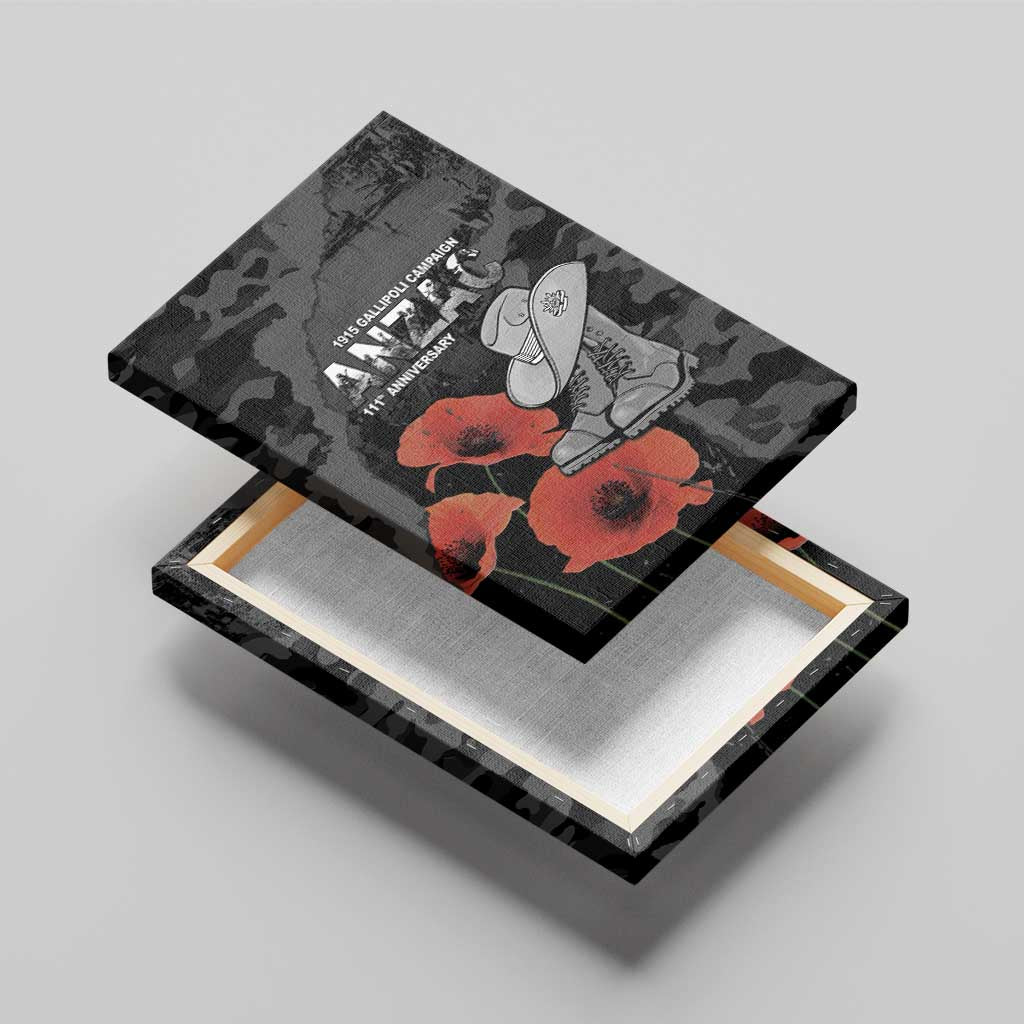 Australia 1915 Gallipoli ANZAC Canvas Wall Art 111th Anniversary Army Boots And Slouch Hat