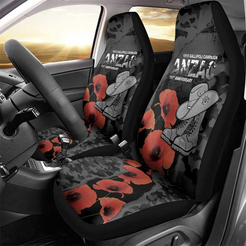 Australia 1915 Gallipoli ANZAC Car Seat Cover 111th Anniversary Army Boots And Slouch Hat