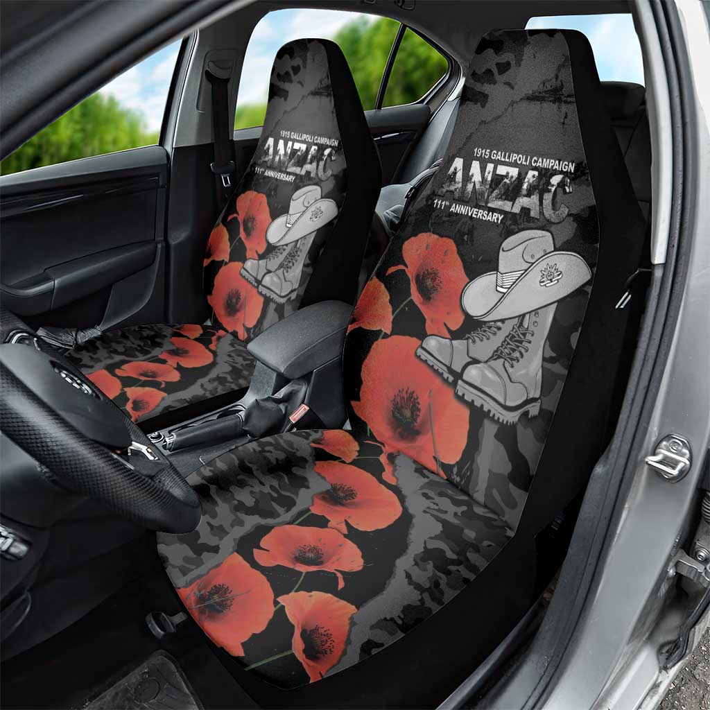 Australia 1915 Gallipoli ANZAC Car Seat Cover 111th Anniversary Army Boots And Slouch Hat