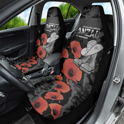 Australia 1915 Gallipoli ANZAC Car Seat Cover 111th Anniversary Army Boots And Slouch Hat